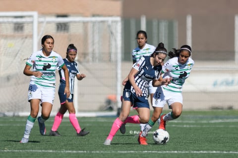 Santos Laguna vs Rayadas de Monterrey femenil Sub 17, jornada 1 clausura 2022