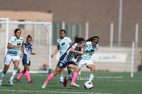 Santos Laguna vs Rayadas de Monterrey femenil Sub 17, jornada 1 clausura 2022