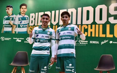 Presentación nuevow refuerzos club Santos Laguna Suarez y pizzichillo