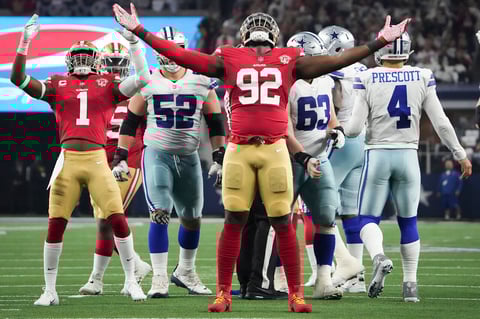 49ers avanzan a la ronda divisional con victoria sobre Cowboys