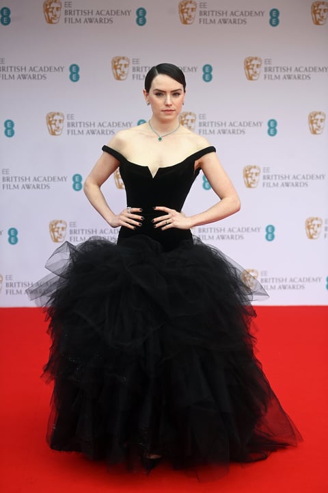 London (United Kingdom), 13/03/2022.- Daisy Ridley attends the 2022 EE BAFTA Film Awards at the Royal Albert Hall in London, Britain, 13 February 2022. The ceremony is hosted by the British Academy of Film and Television Arts (BAFTA) and is the first in-person event since the start of the pandemic. (Cine, Reino Unido, Londres) EFE/EPA/NEIL HALL *** Local Caption *** 54975994