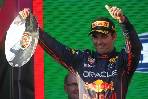 Primer podio para Checo Pérez en el 2022
