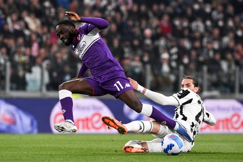 Foto Marco Alpozzi/LaPresse 
20 Aprile 2022 Torino, Italia 
sport calcio 
Juventus Vs Fiorentina - Semifinale  -Coppa Italia Frecciarossa 2021/2022 - Allianz Stadium
Nella foto:   Jonathan Ikone (ACF Fiorentina);  Adrien Rabiot (Juventus F.C.); 

Photo Marco Alpozzi/LaPresse 
April 20, 2022 Turin, Italy 
sport soccer 
Juventus Vs Fiorentina  - semi-final- Coppa Italia Frecciarossa 2021/2022 - Allianz Stadium
In the pic:  Jonathan Ikone (ACF Fiorentina);  Adrien Rabiot (Juventus F.C.);