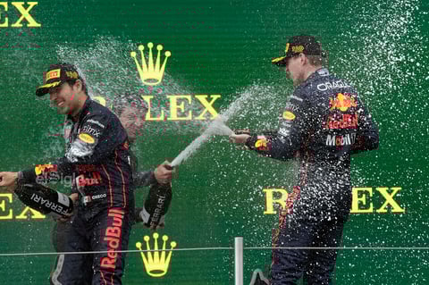 'Checo' Pérez queda en segundo lugar después de Max Verstappen