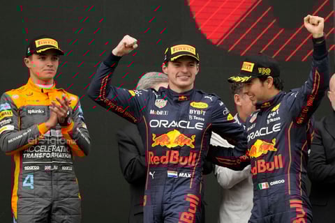 'Checo' Pérez queda en segundo lugar después de Max Verstappen