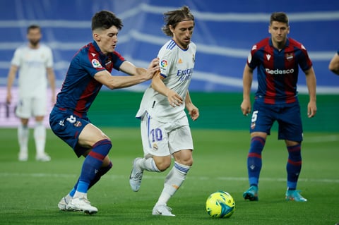 Real Madrid marca goliza al Levante