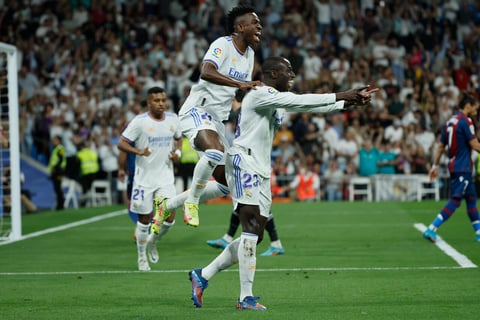 Real Madrid marca goliza al Levante