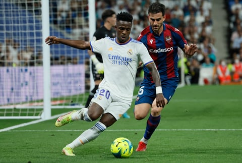 Real Madrid marca goliza al Levante