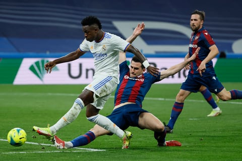 Real Madrid marca goliza al Levante