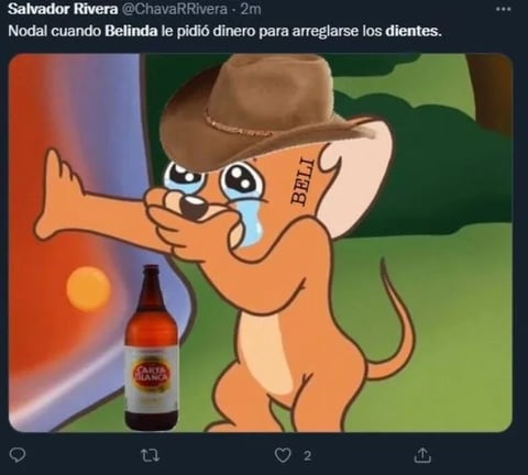 Nodal exhibe conversaciones con Belinda y los memes no se hacen esperar