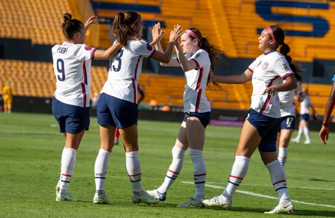 Arrancó el  Campeonato Concacaf W 2022 con el partido entre Estados Unidos y Haití