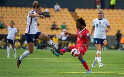 Arrancó el  Campeonato Concacaf W 2022 con el partido entre Estados Unidos y Haití