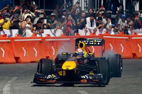 'Checo' Pérez en el Red Bull Show Run Guadalajara 2022