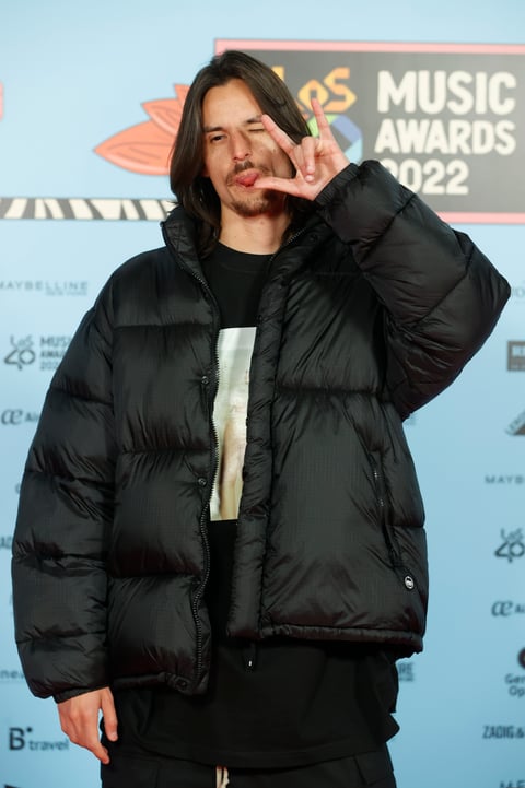 Danny Ocean en la alfombra roja de Los40 Music Awards, este viernes en el Wizink Center en Madrid.