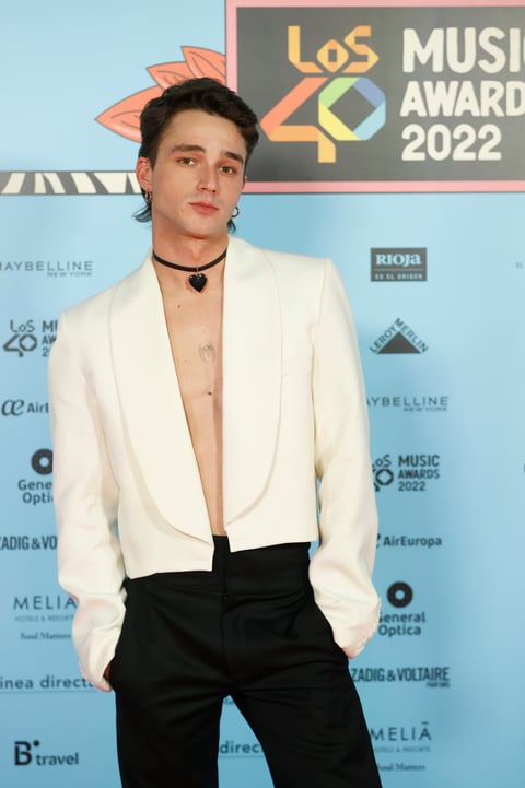 Pol Granch en la alfombra roja de Los40 Music Awards, este viernes en el Wizink Center en Madrid.