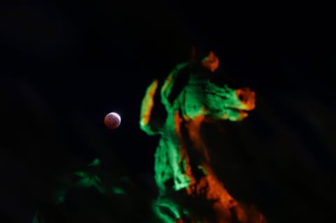 Así se vivió el eclipse de 'Luna de Sangre'