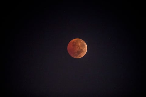 Así se vivió el eclipse de 'Luna de Sangre'