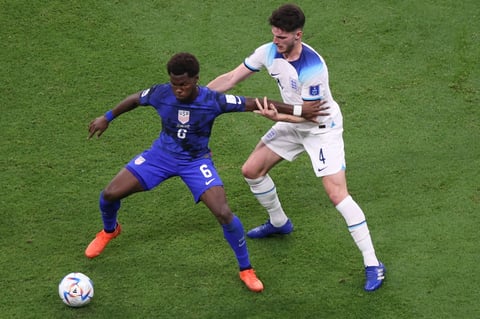 Estados Unidos seca a Inglaterra durante un partido plano y triste en Qatar 2022