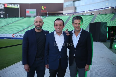 Dante Elizalde, Mikel Arreola y Alejandro Irarragorri.