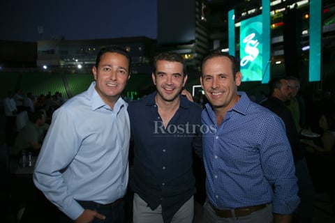 Julio Villalobos, Pepe Riestra y Luis Miguel Pérez.