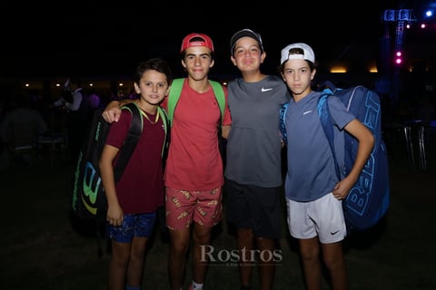 -Alfredo Obeso, Alberto Molina, Fernando Bustos y Esteban Aguilera
