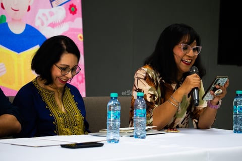 Encabezados por Marianne Toussaint, poetas comparten sus versos en la Feria Internacional del Libro Coahuila