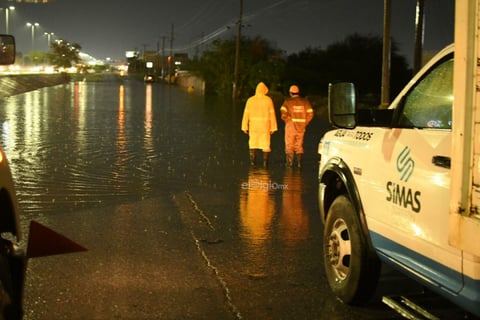 Se inundan diversas zonas de Torreón tras las lluvias