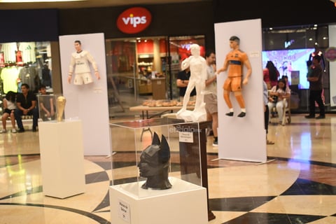 'El poliverso de Alex Daniel', piezas de un artista lerdense hechas en cartonería