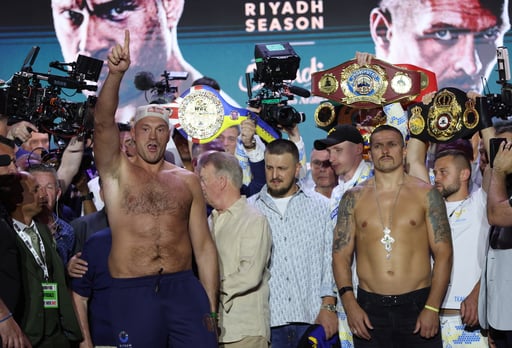 Imagen Todo listo para el combate histórico de pesos completos entre Tyson Fury y Oleksandr Usyk