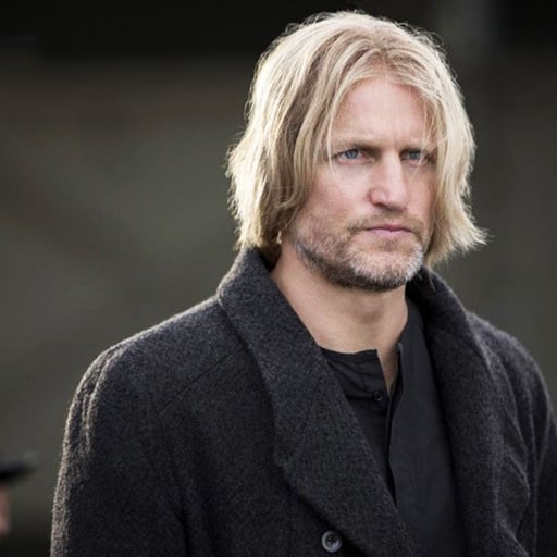 Haymitch Abernathy, interpretado por Woody Harrelson.