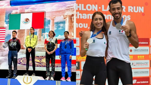 Laura Burgos gana la medalla de oro en Mundial de Muay Thai, mientras Mariana Arceo y Lorenzo Macías obtienen plata en Mundial de Tiro Carrera. (Especial)