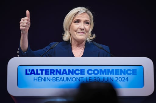 Imagen La extrema derecha francesa gana con el 33,15 % de los votos con resultado casi definitivo