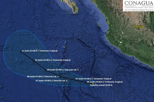 Imagen Se forma Tormenta Tropical Aletta: ¿qué estados afectará?