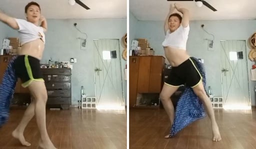 Imagen Joven sorprende al bailar como 'Aventurera'