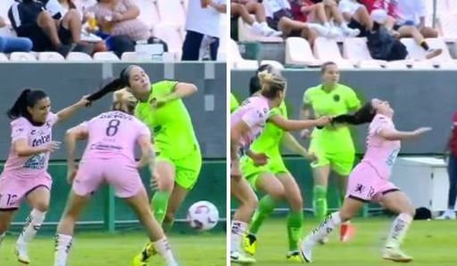 Imagen Expulsan a jugadora de Bravas por agresión con jalón de cabello a rival | VIDEO
