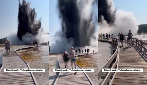 Imagen Por explosión cierran Cuenca de Biscuit en el Parque de Yellowstone