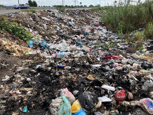 Imagen No hay servicio de recolección de basura en ejidos de San Pedro y la tiran a la orilla de la carretera