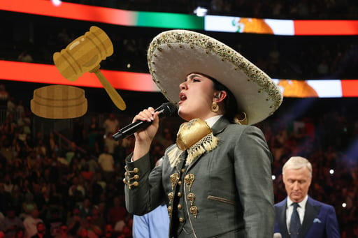 Imagen Camila Fernández reacciona a posible multa por error en Himno Nacional