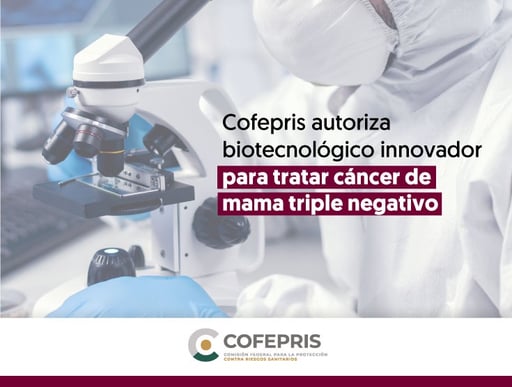 Imagen Cofepris aprueba medicamento innovador para el cáncer de mama en México