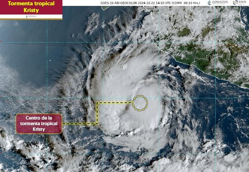 Imagen Tormenta tropical Kristy pasará a huracán, ¿Cuáles estados afectará?