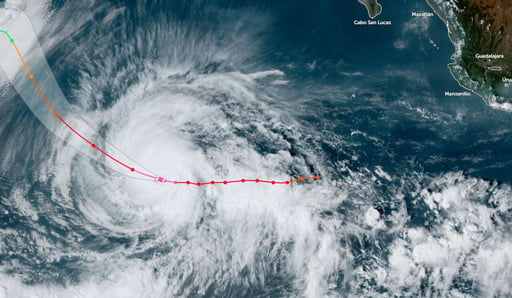 Imagen 'Kristy' se convierte en huracán categoría 5