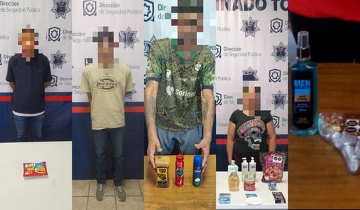 Imagen Aseguran a tres hombres y tres mujeres, entre ellas una menor de edad por robo a comercio