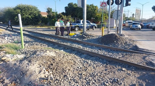 Hombre fue arrollado por el tren frente a la colonia División del Norte de la ciudad de Gómez Palacio. (EL SIGLO DE TORREÓN)