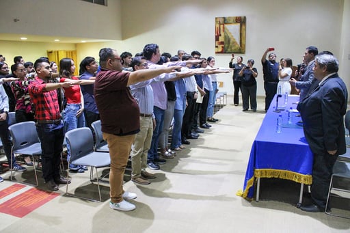 (Toma de protesta cortesía UADEC)
