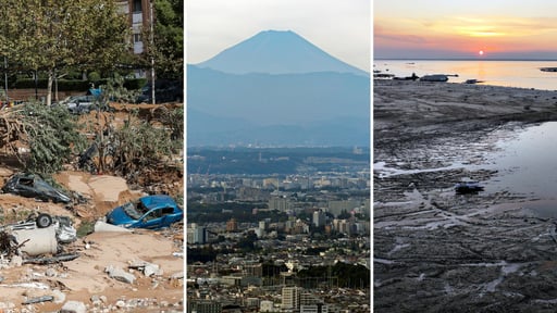 El emblemático monte Fuji, el volcán icónico de Japón se encuentra sin nieve. (AGENCIAS)