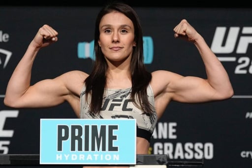 Imagen La mexicana Alexa Grasso se rompió una pierna mientras entrenaba