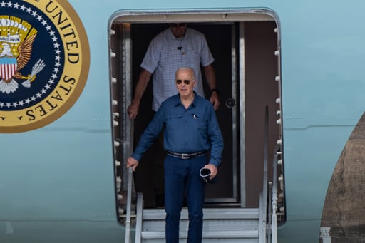 Imagen Joe Biden llega a Brasil para su última cumbre del G20