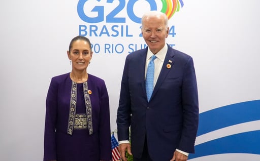 Imagen Primer encuentro entre Joe Biden y Claudia Sheinbaum en el G20; ¿de qué hablaron?