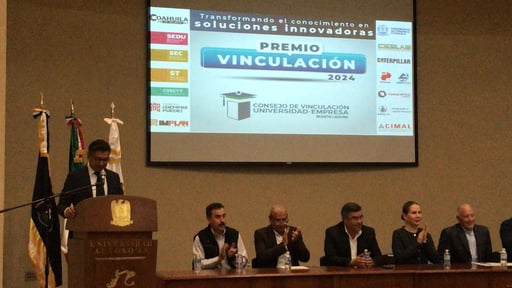 Premios a la Vinculación Laboral 2024 Región Laguna por parte del Consejo de Vinculación Universidad-Empresa. (FERNANDO COMPEÁN)