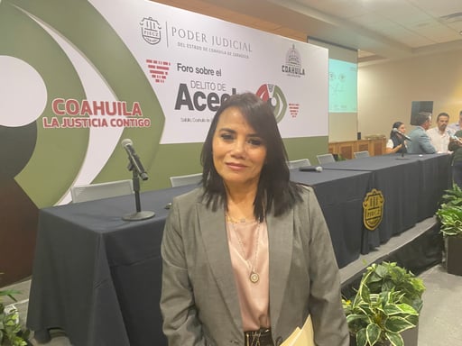 La Magistrada del Poder Judicial de Coahuila, María Luisa Valencia. (MARISELA SEVILLA)